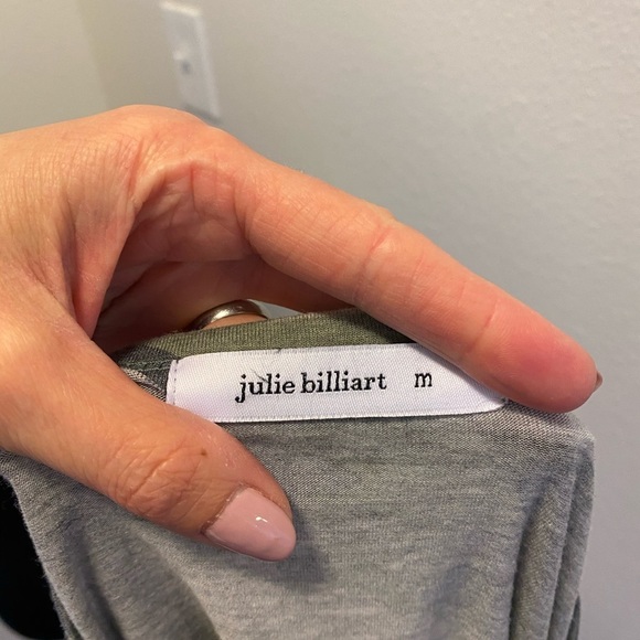 2 FOR $20 Julie Billiart Oversized Camo Tee T Shirt V Neck Cotton Choker Neck M - Picture 5 of 7